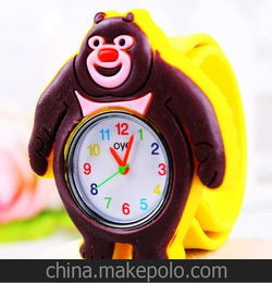 供应新款熊出没拍拍儿童手表 环保硅胶表 厂家直销167723
